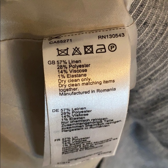 Linen Mix Suit Jacket - Picture 5 of 5